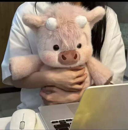 Pink Calf Plush Toy